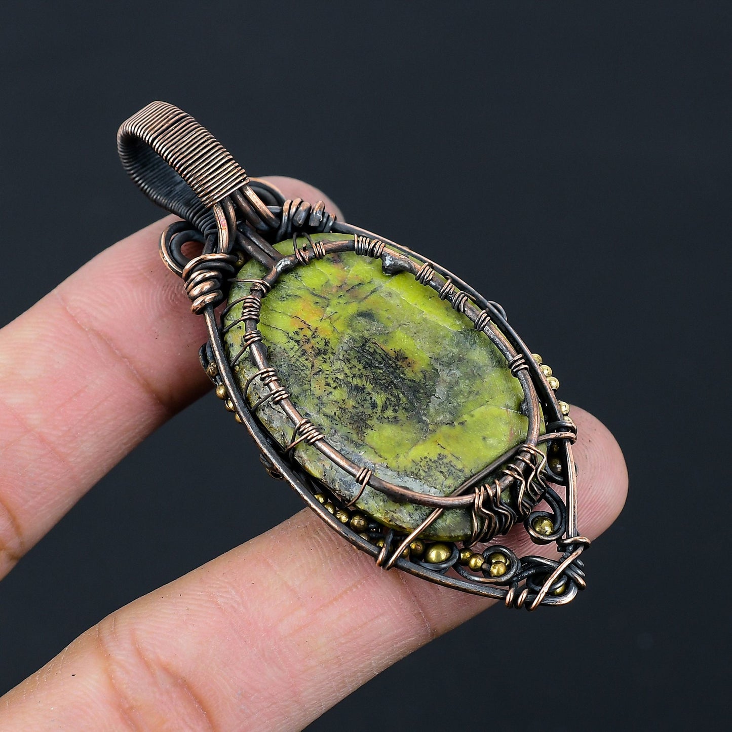 Green Atlantisite Gemstone Pendant