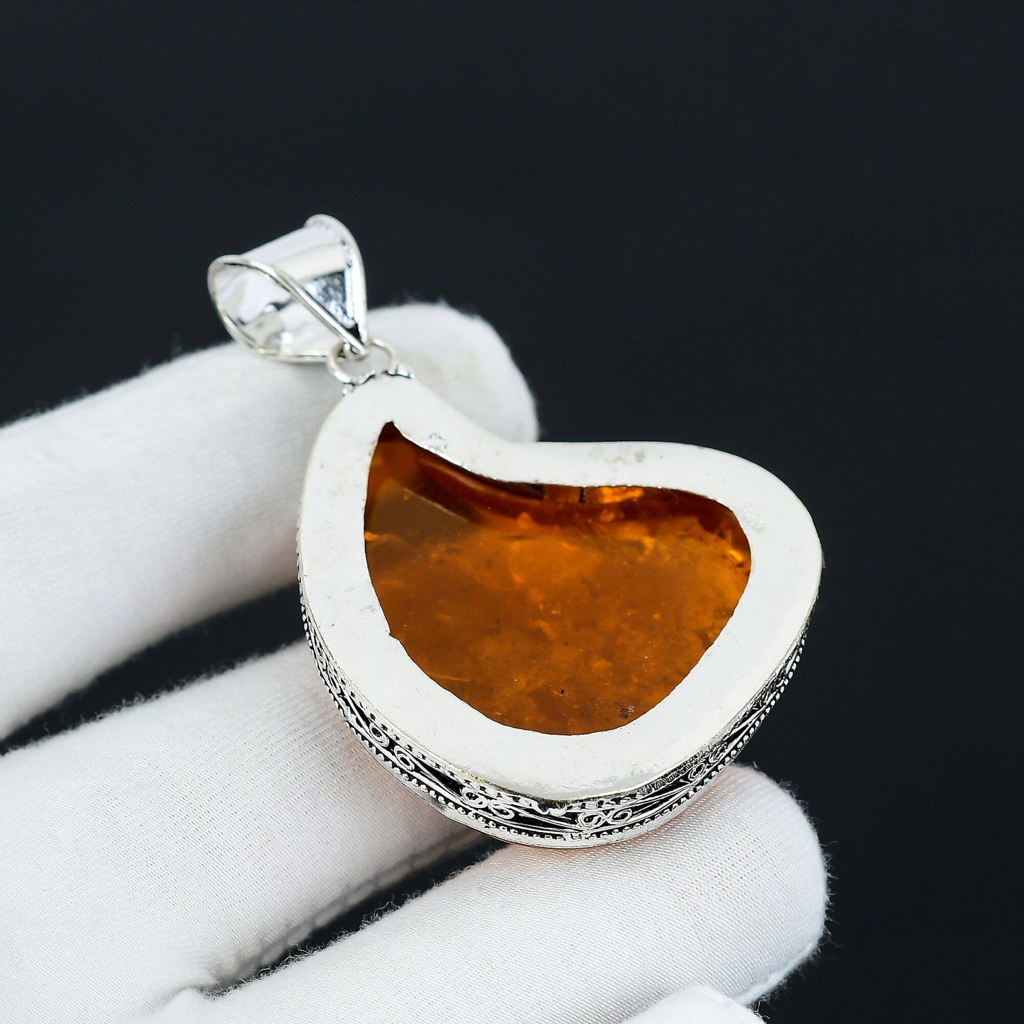 Amber Gemstone Pendant