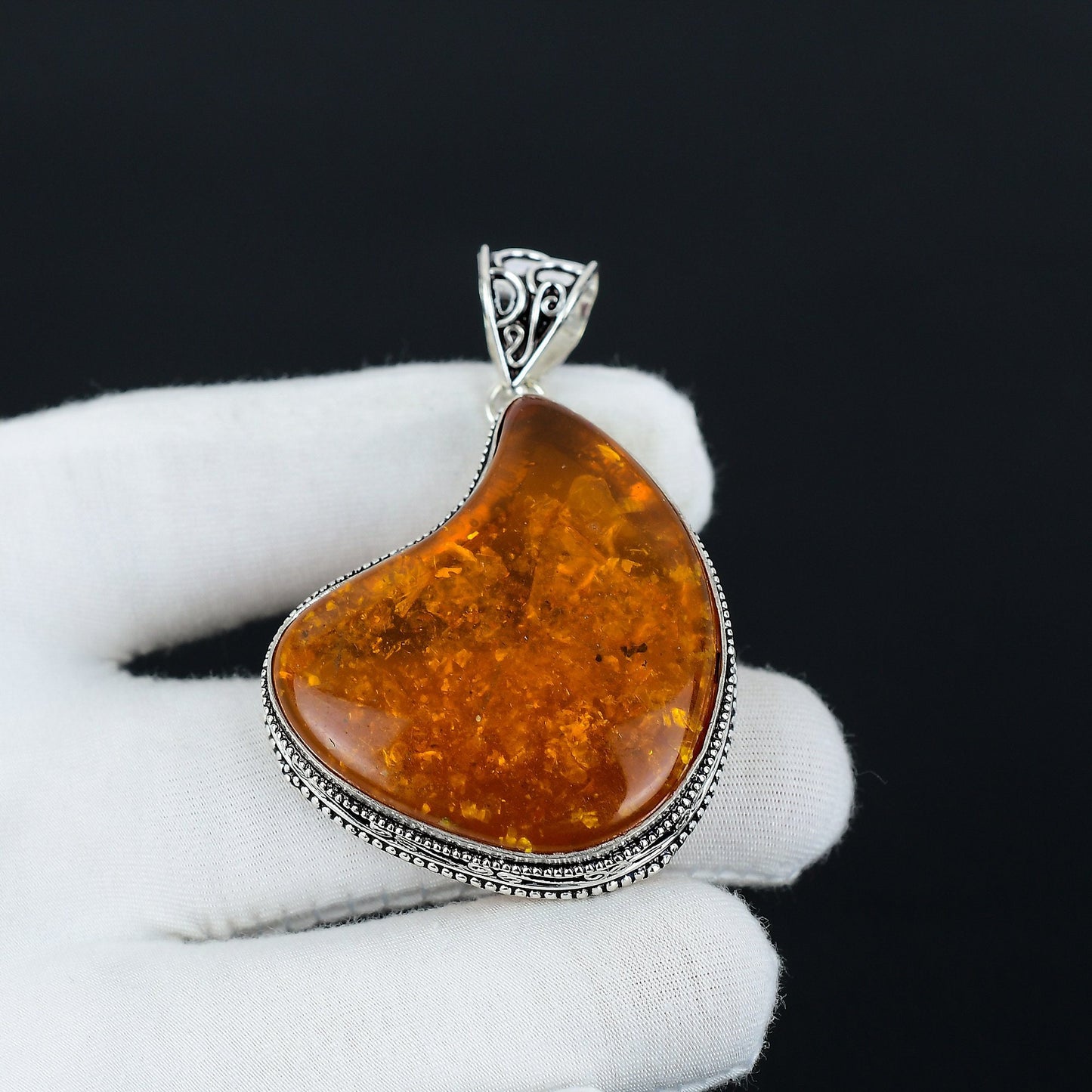 Amber Gemstone Pendant