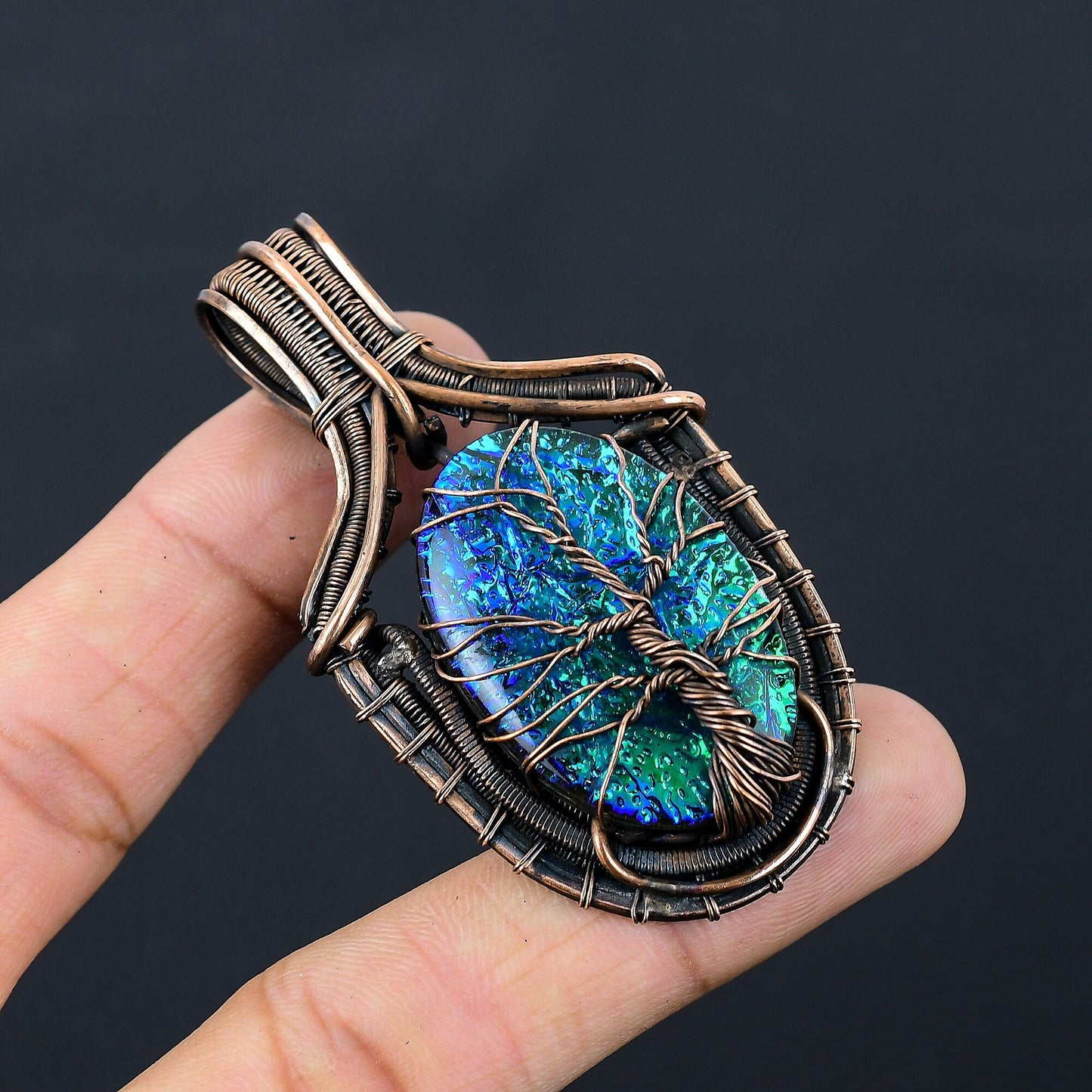 Blue Opal Gemstone Pendant