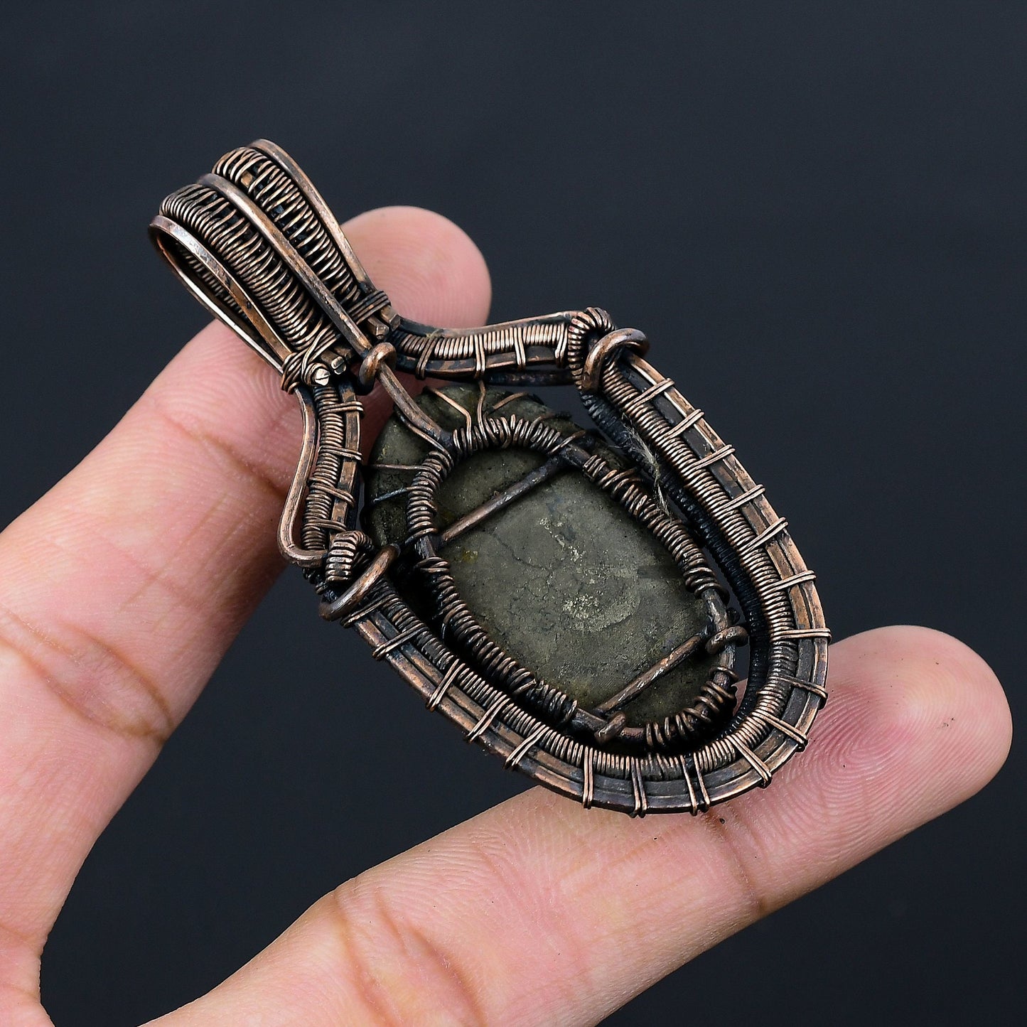Golden Pyrite Gemstone Pendant