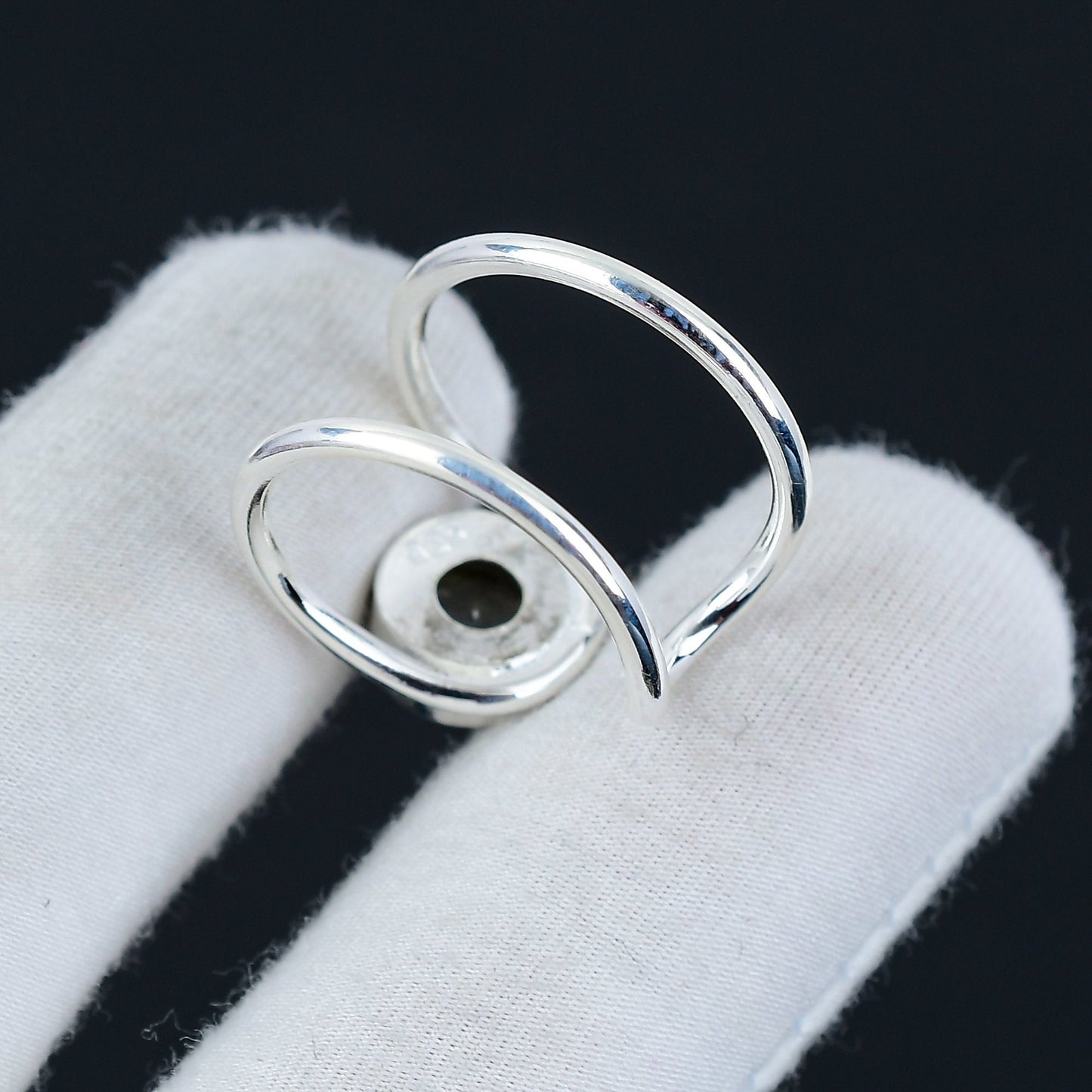 White Topaz Gemstone Ring