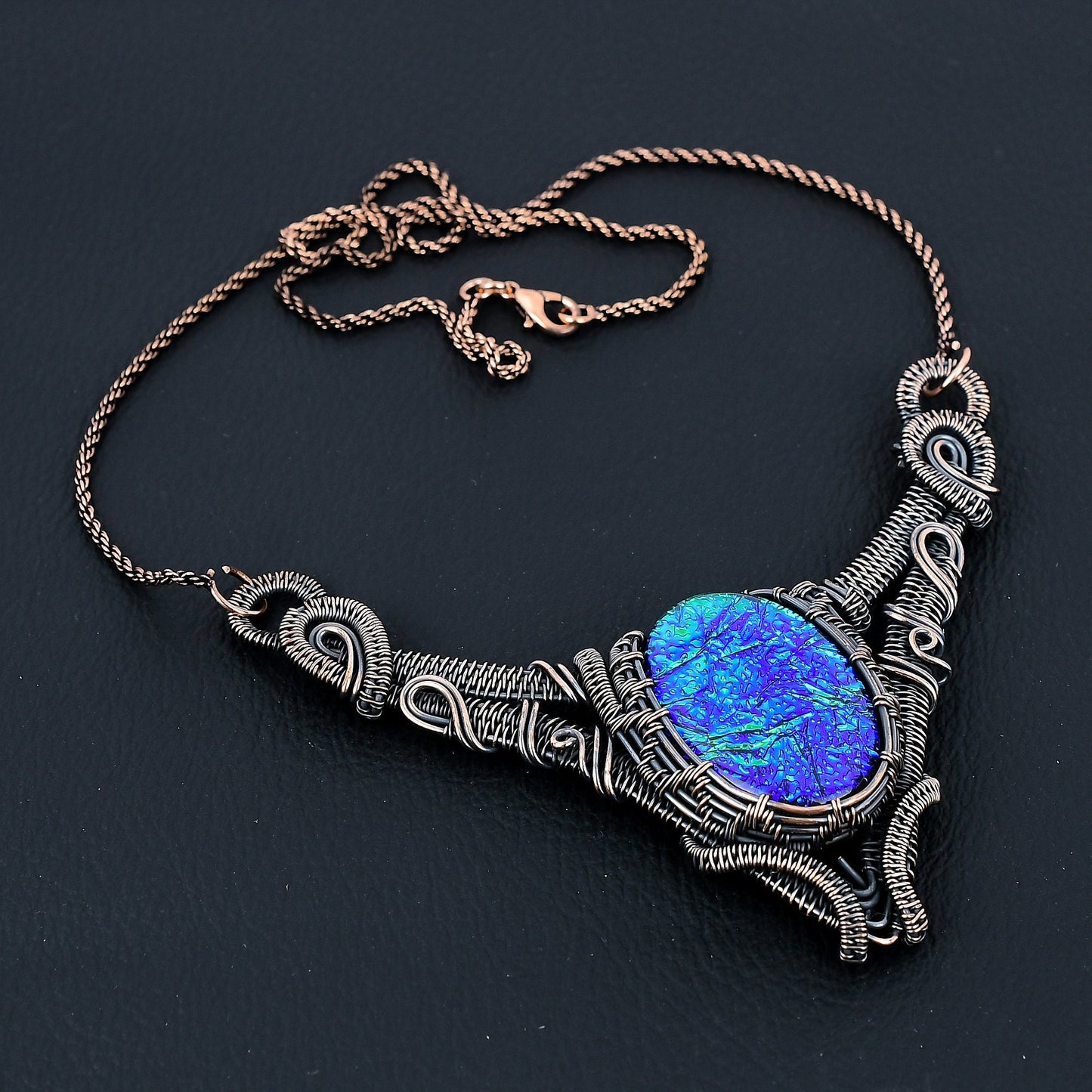 Multicolor Triplet Opal Gemstone Necklace