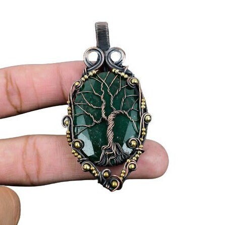 Green Zambian Emerald Gemstone Pendant