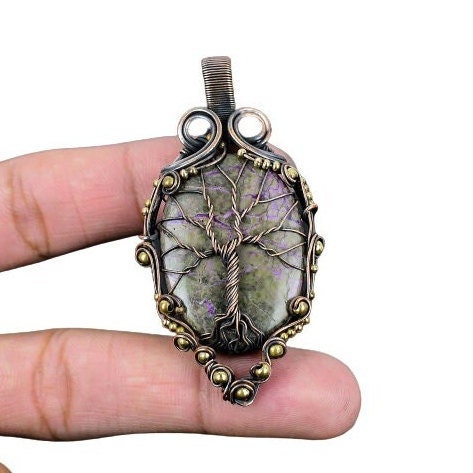 Purple Purpurite Gemstone Pendant