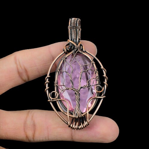 Pink Kunzite Gemstone Pendant