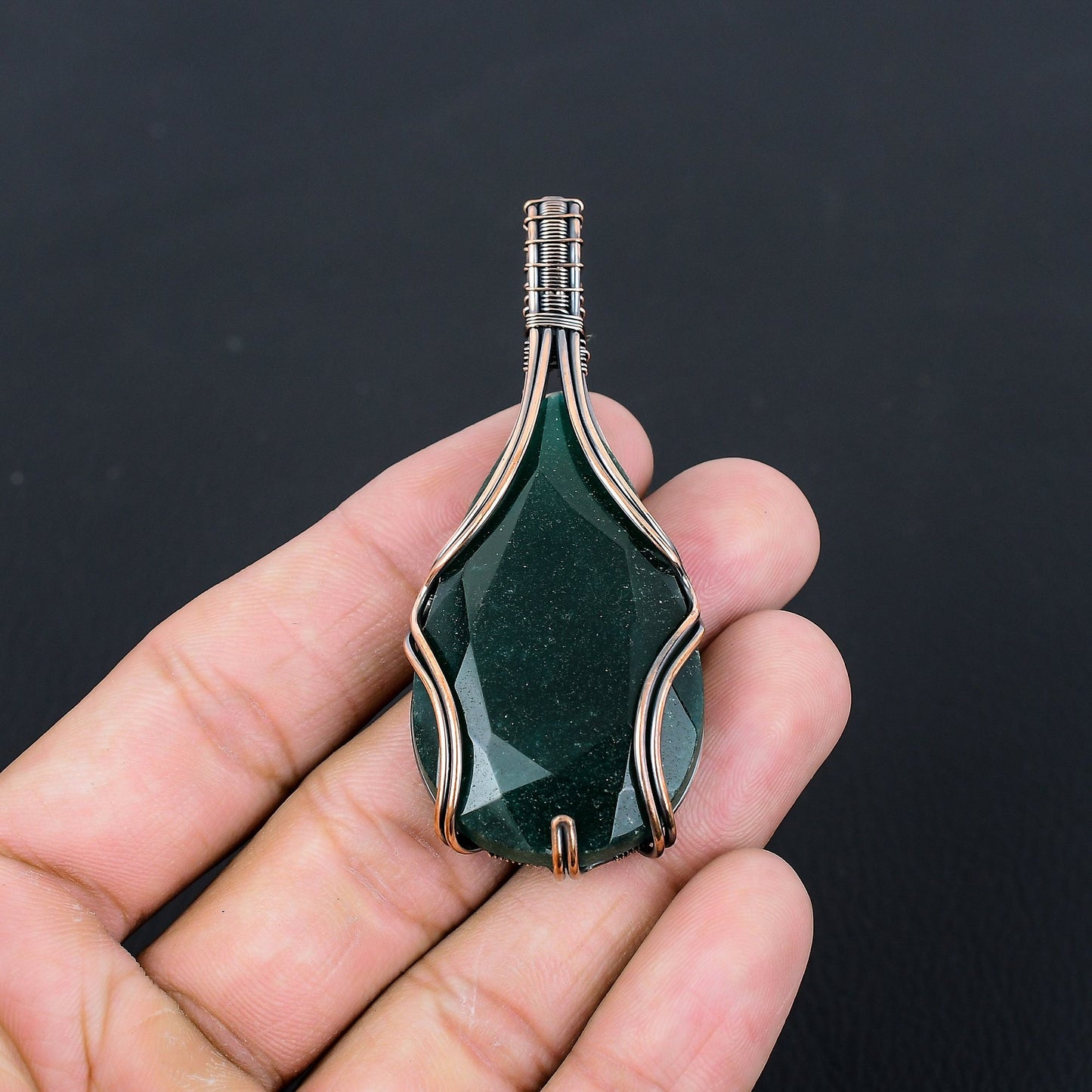 Green Emerald Gemstone Pendant