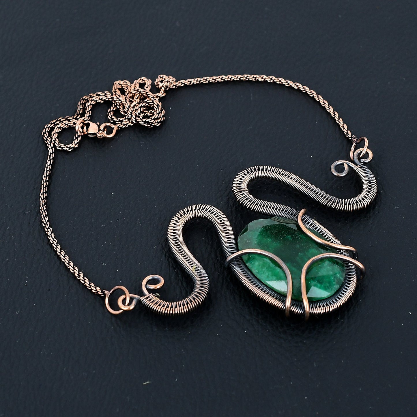 Emerald Green Gemstone Pendant