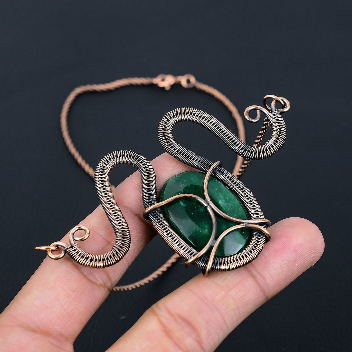 Emerald Green Gemstone Pendant
