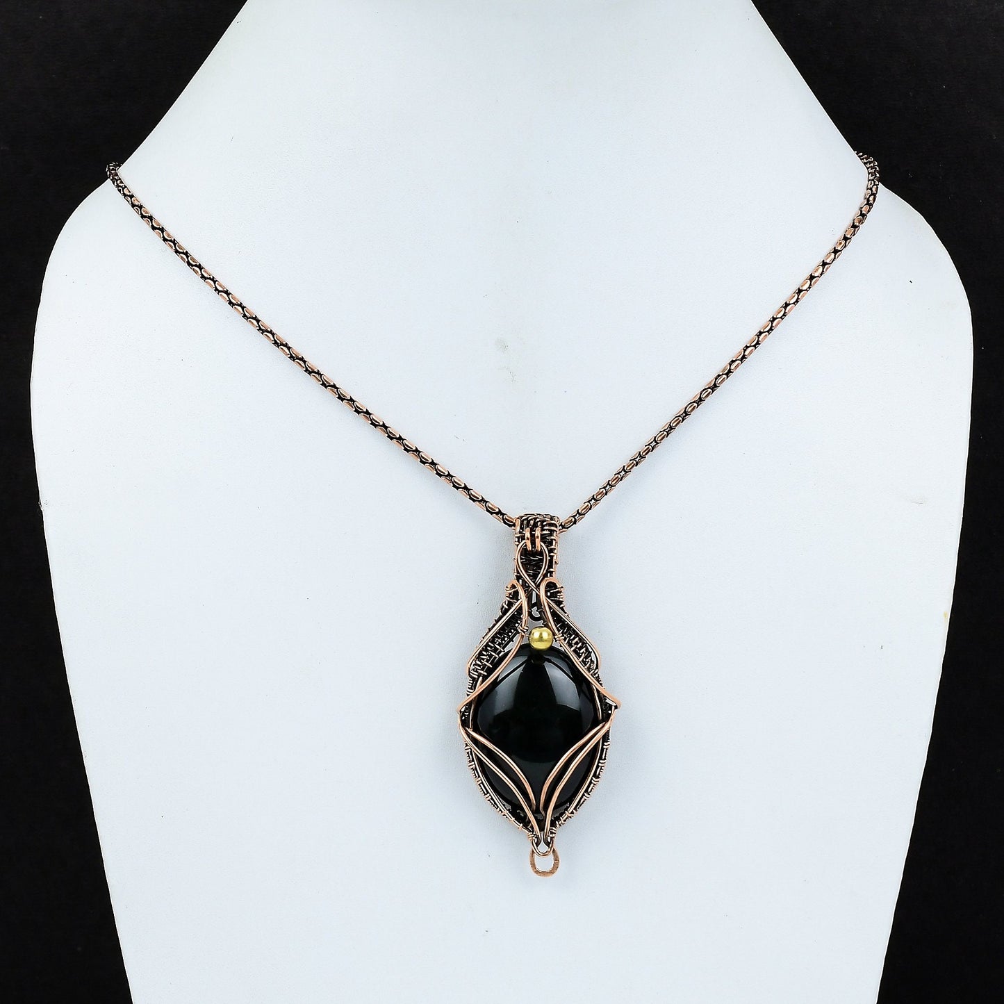 Black Onyx Gemstone Pendant