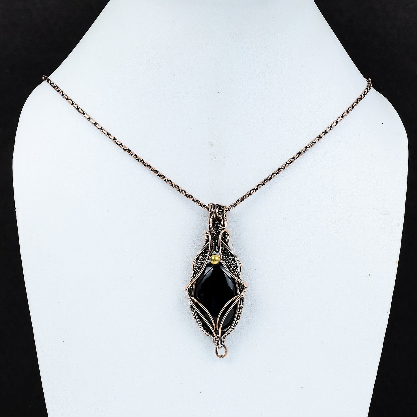 Black Onyx Gemstone Pendant
