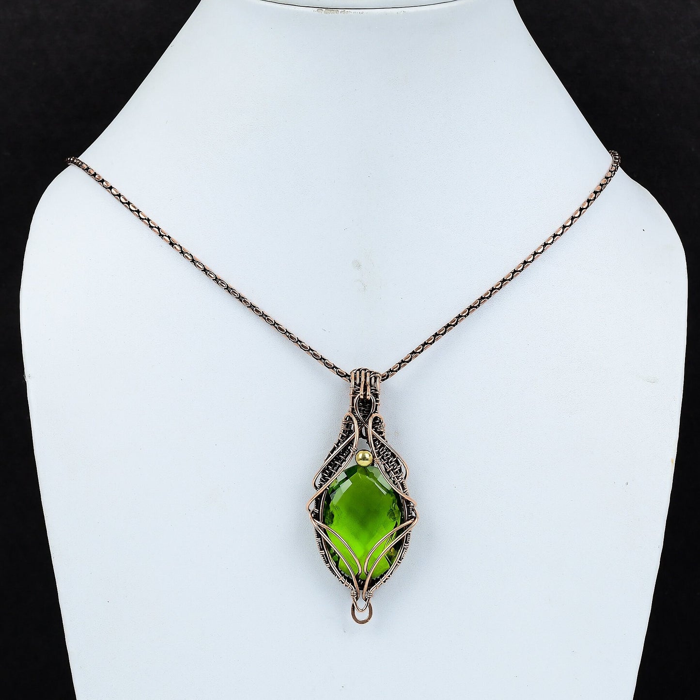 Green Peridot Gemstone Pendant