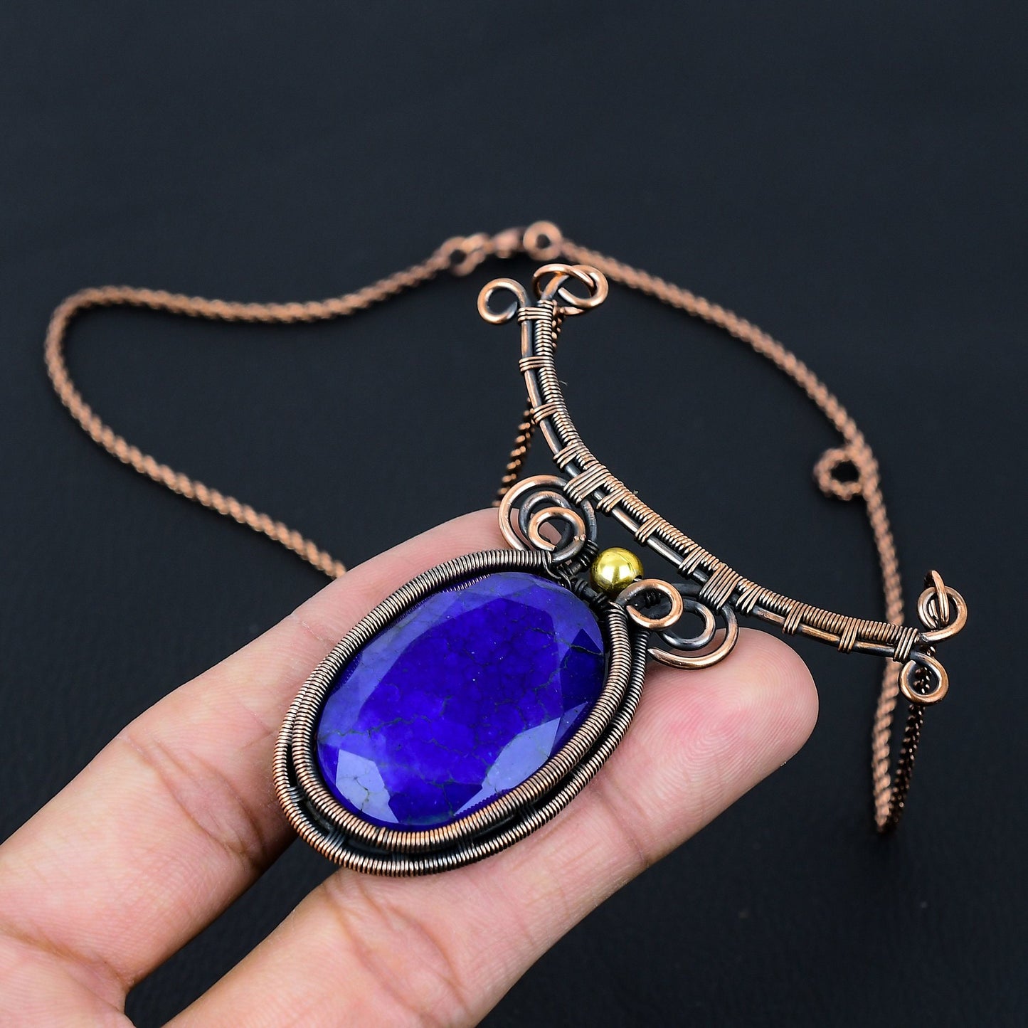 Blue Sapphire Gemstone Pendant