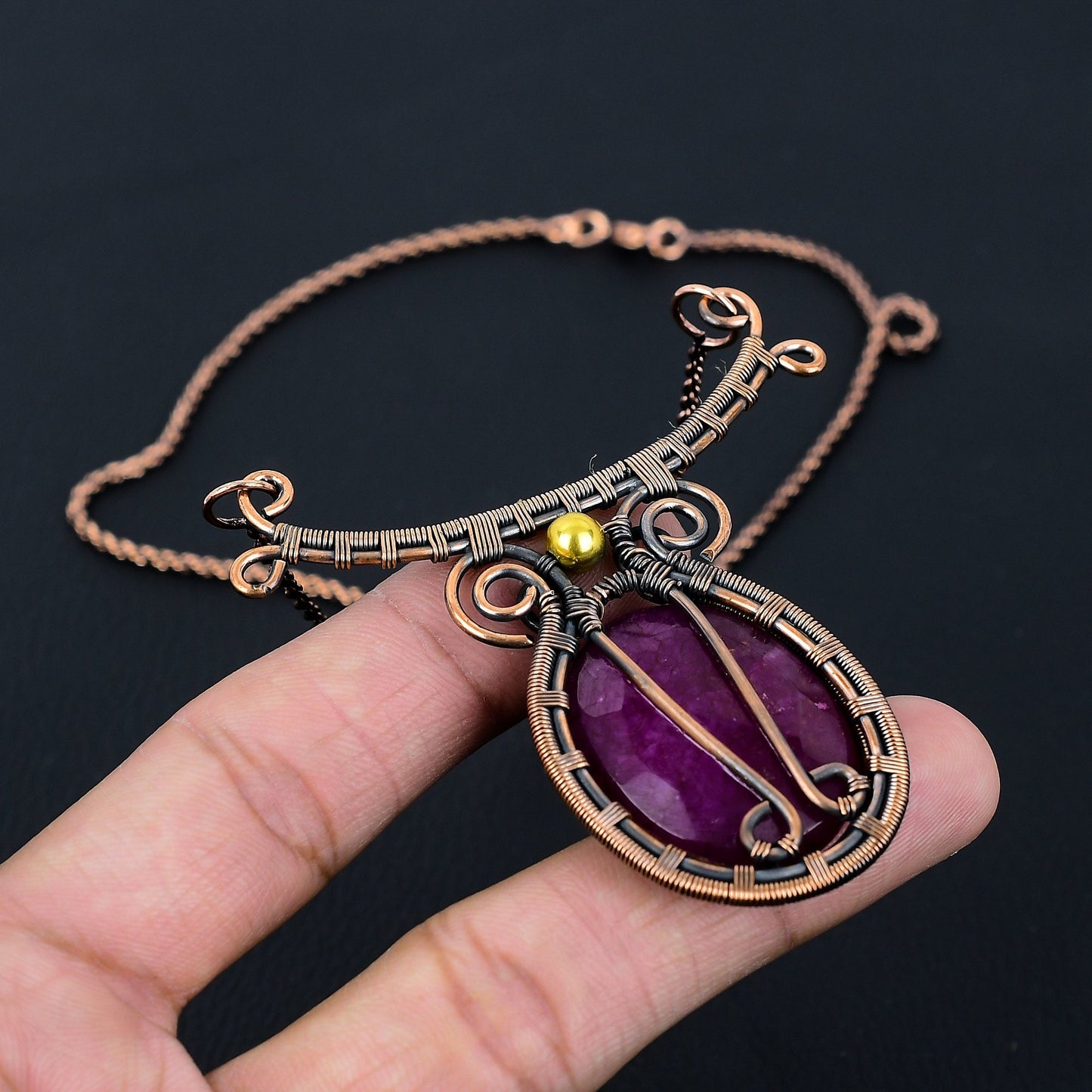 Red Ruby Gemstone Pendant