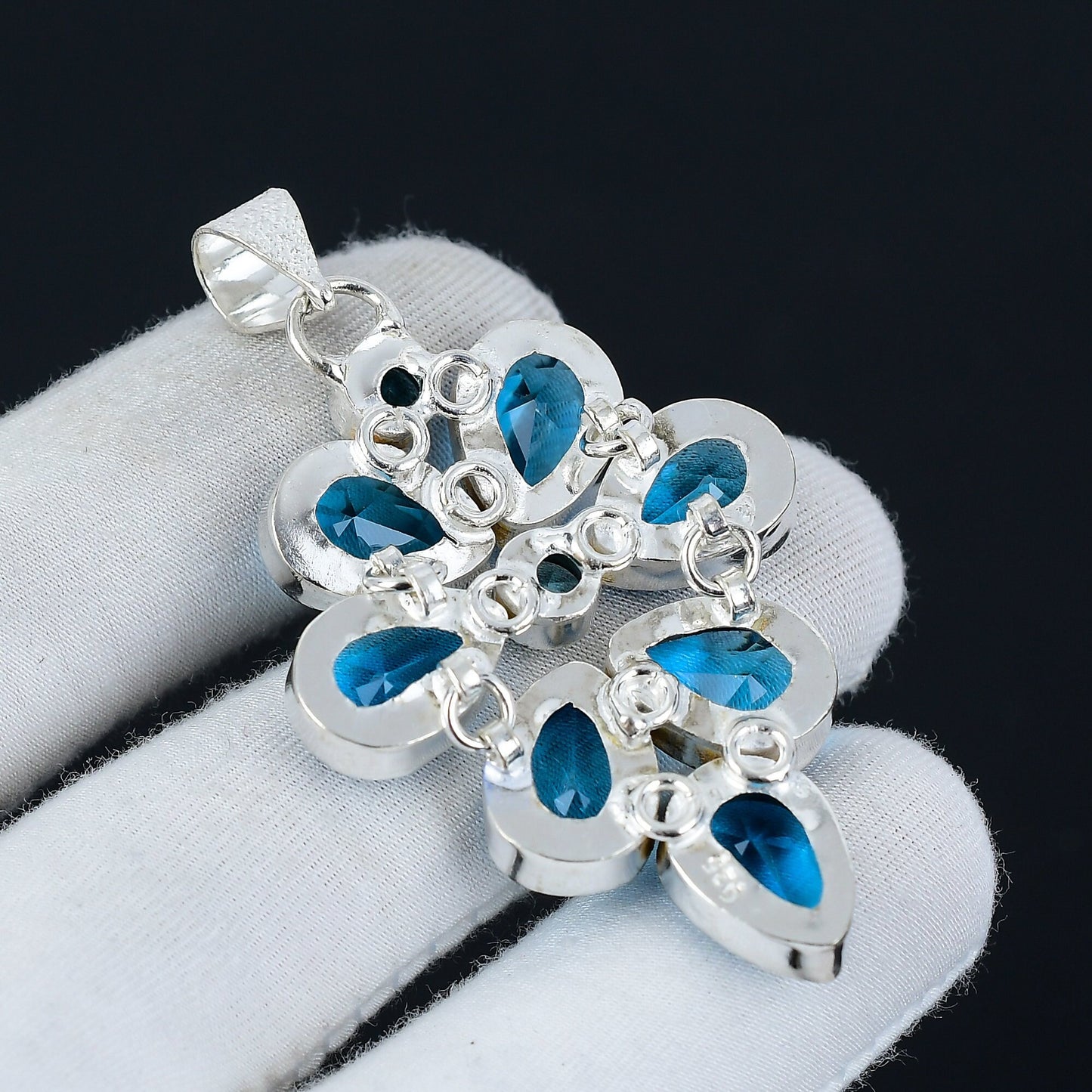 Blue Topaz Gemstone Pendant