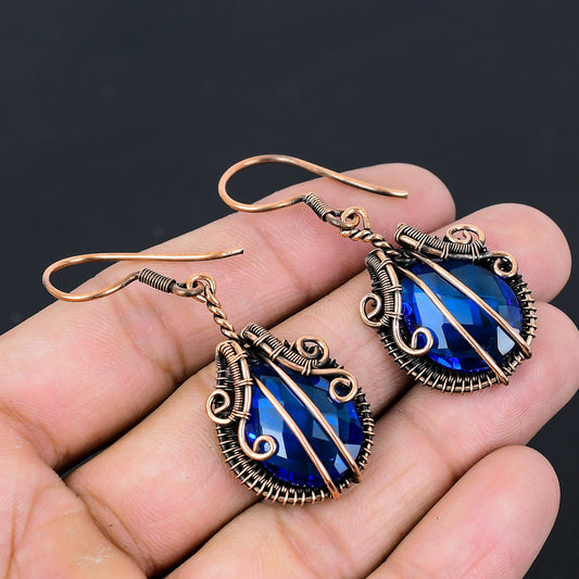 London Blue Topaz Gemstone Earrings