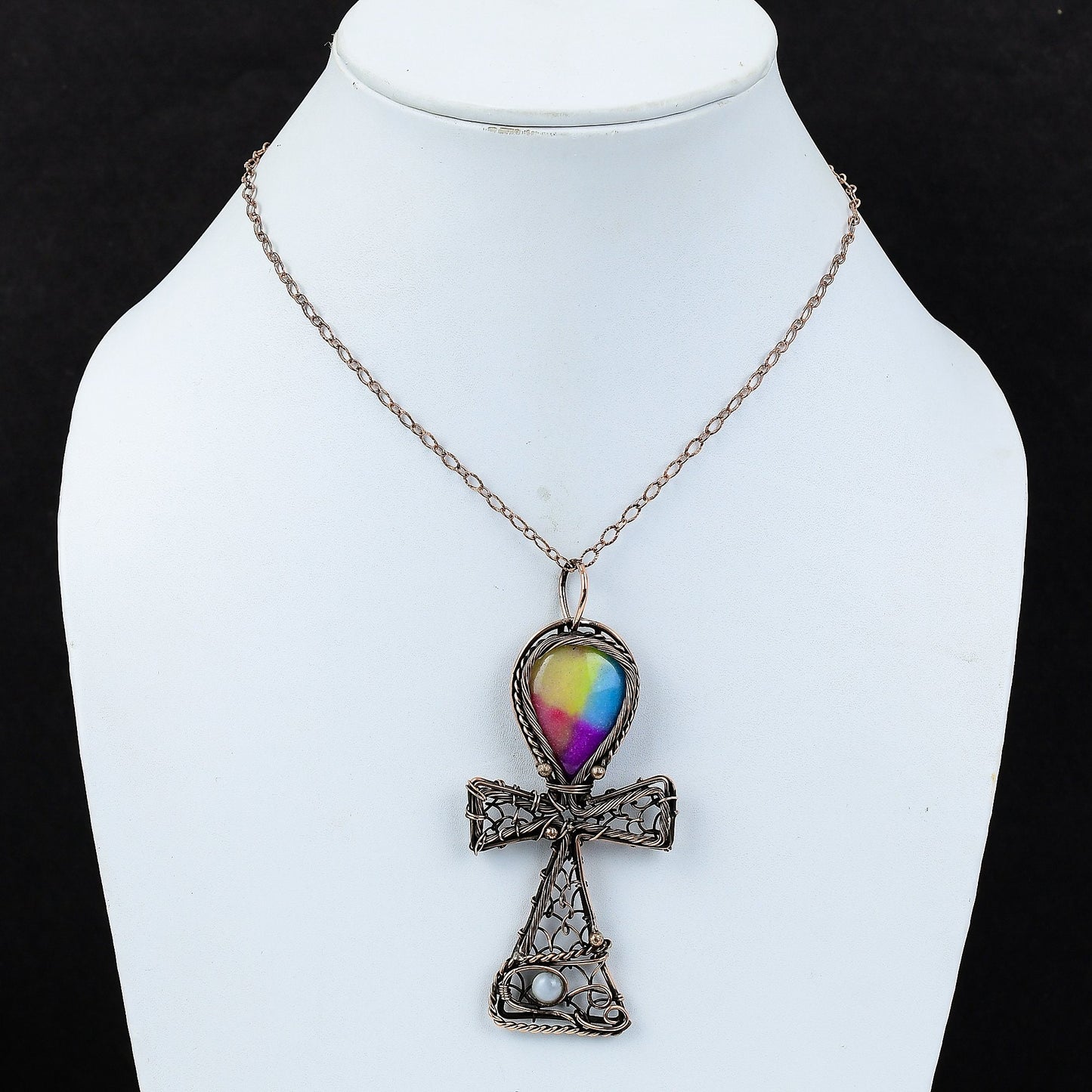 Rainbow Solar Quartz Gemstone Pendant