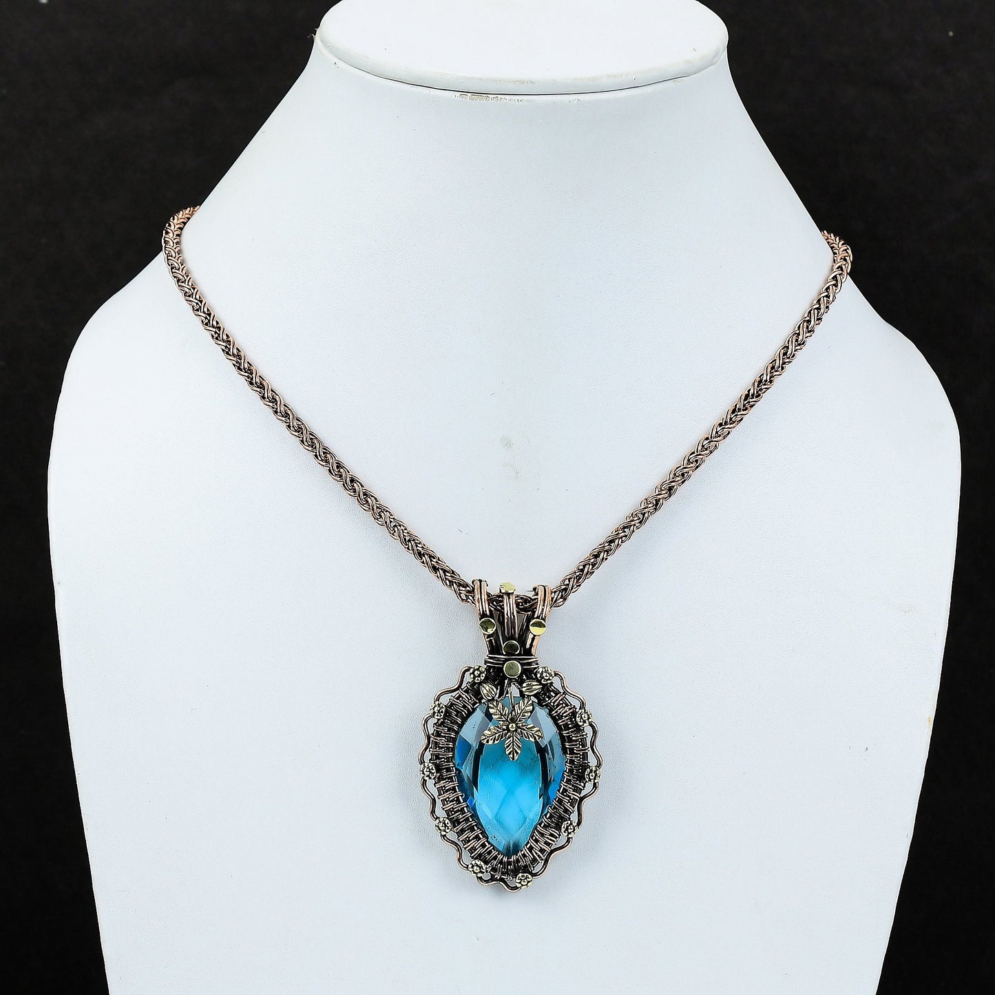 Blue Topaz Gemstone Pendant