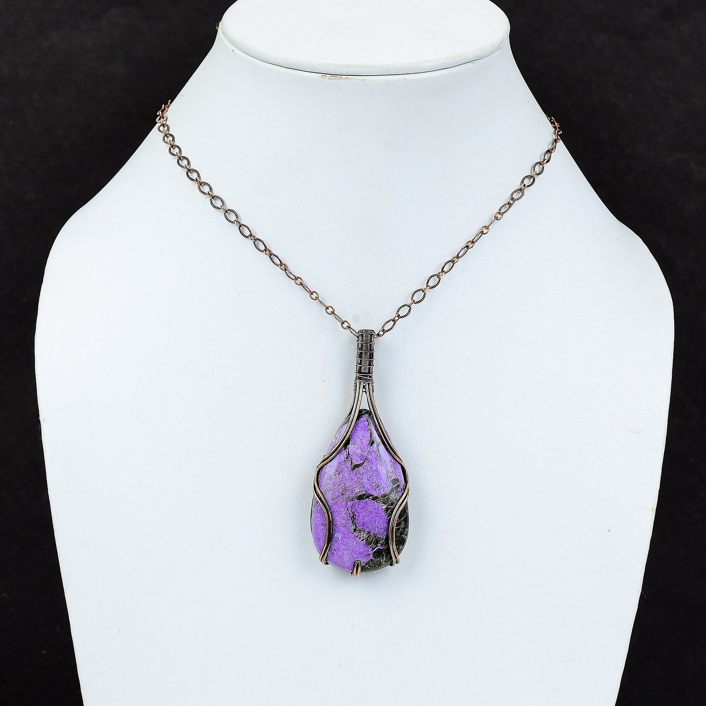 Purple Purpurite Gemstone Pendant