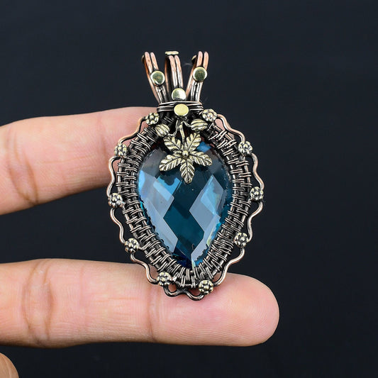 Blue Topaz Gemstone Pendant