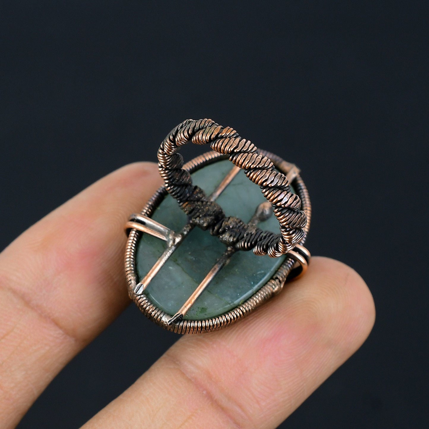 Blue Aquamarine Gemstone Ring