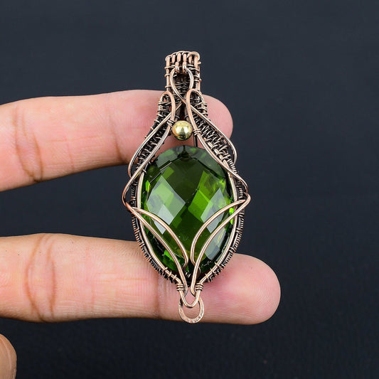 Green Peridot Gemstone Pendant