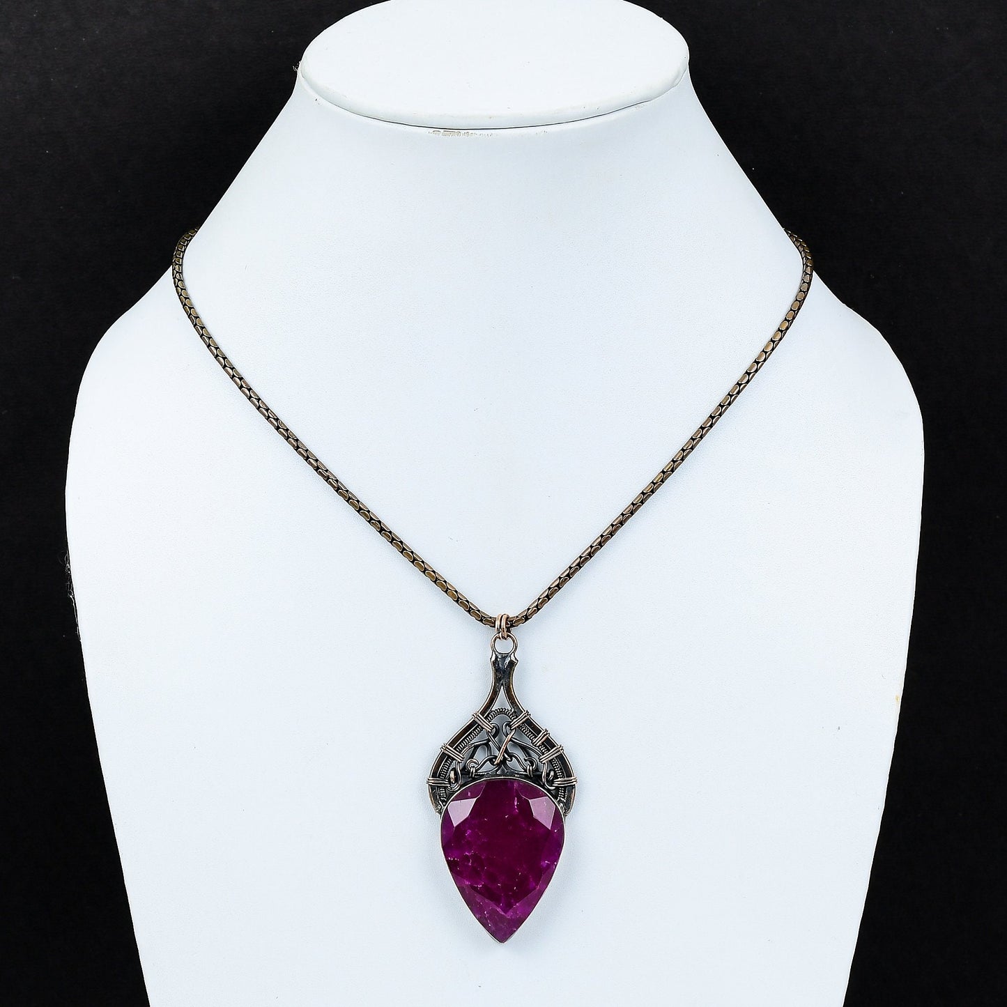 Red Ruby Gemstone Pendant
