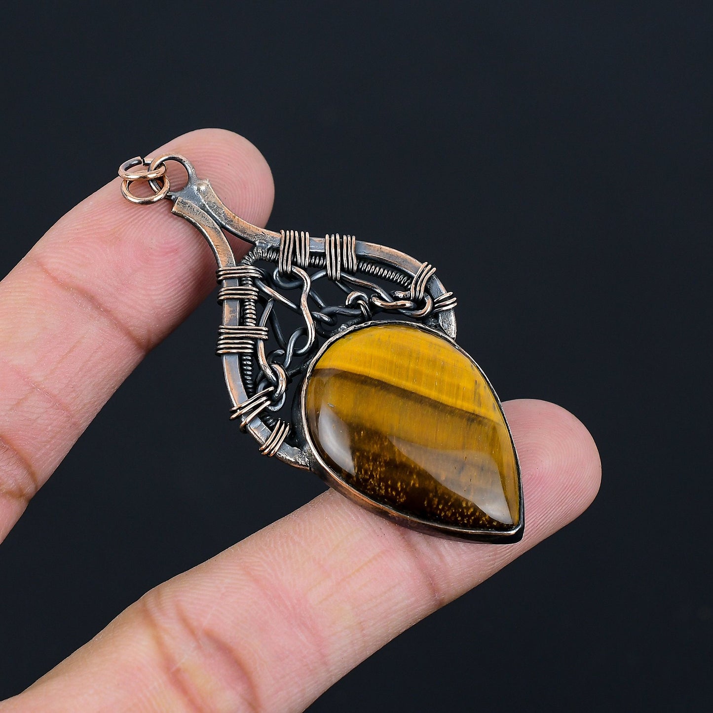 Brown Tiger Eye Gemstone Pendant