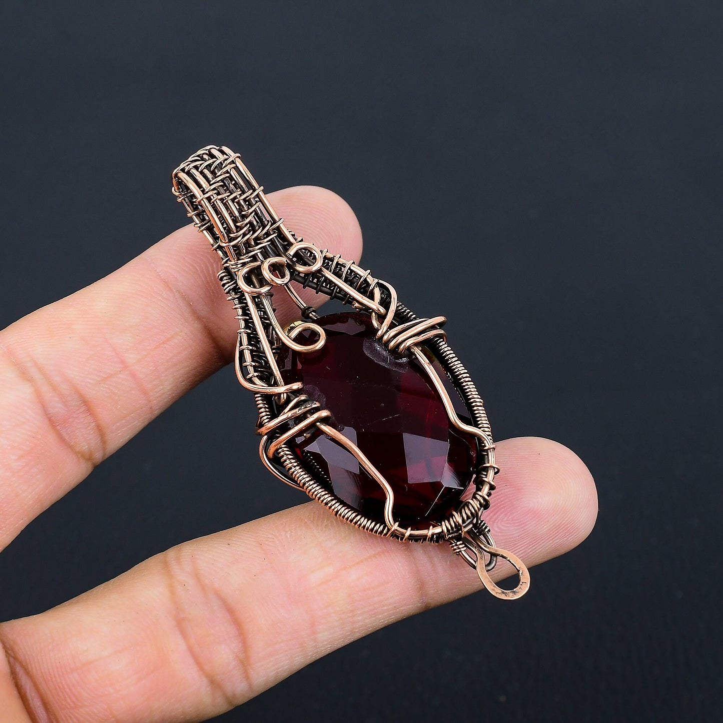 Red Garnet Gemstone Pendant