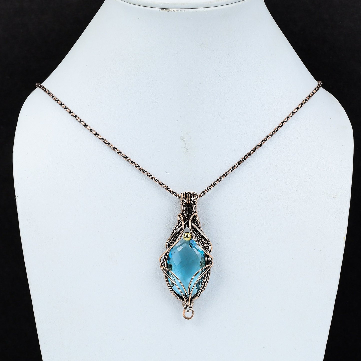 Blue Topaz Gemstone Pendant