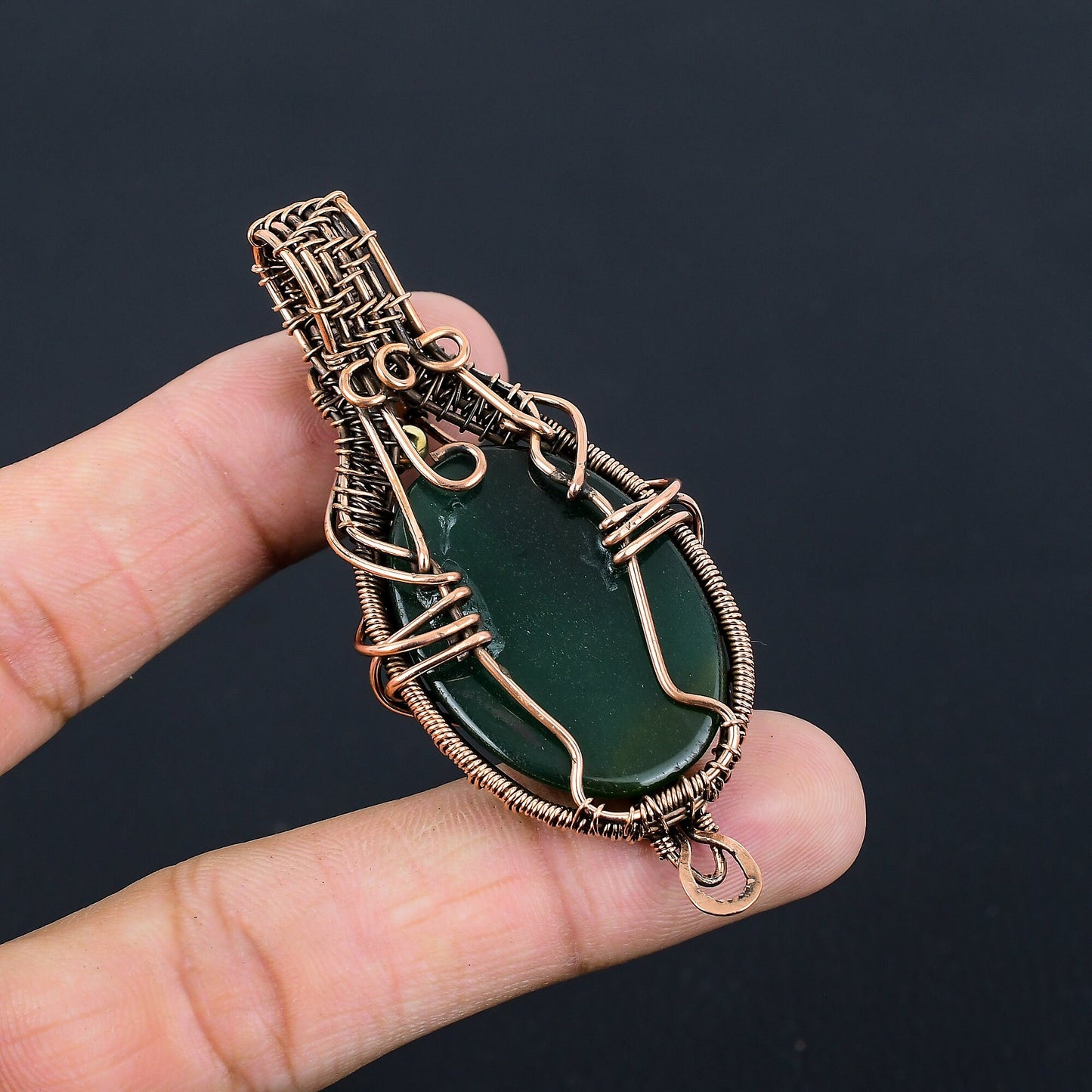 Green Jade Gemstone Pendant