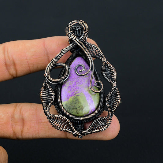 Purple Purpurite Gemstone Pendant
