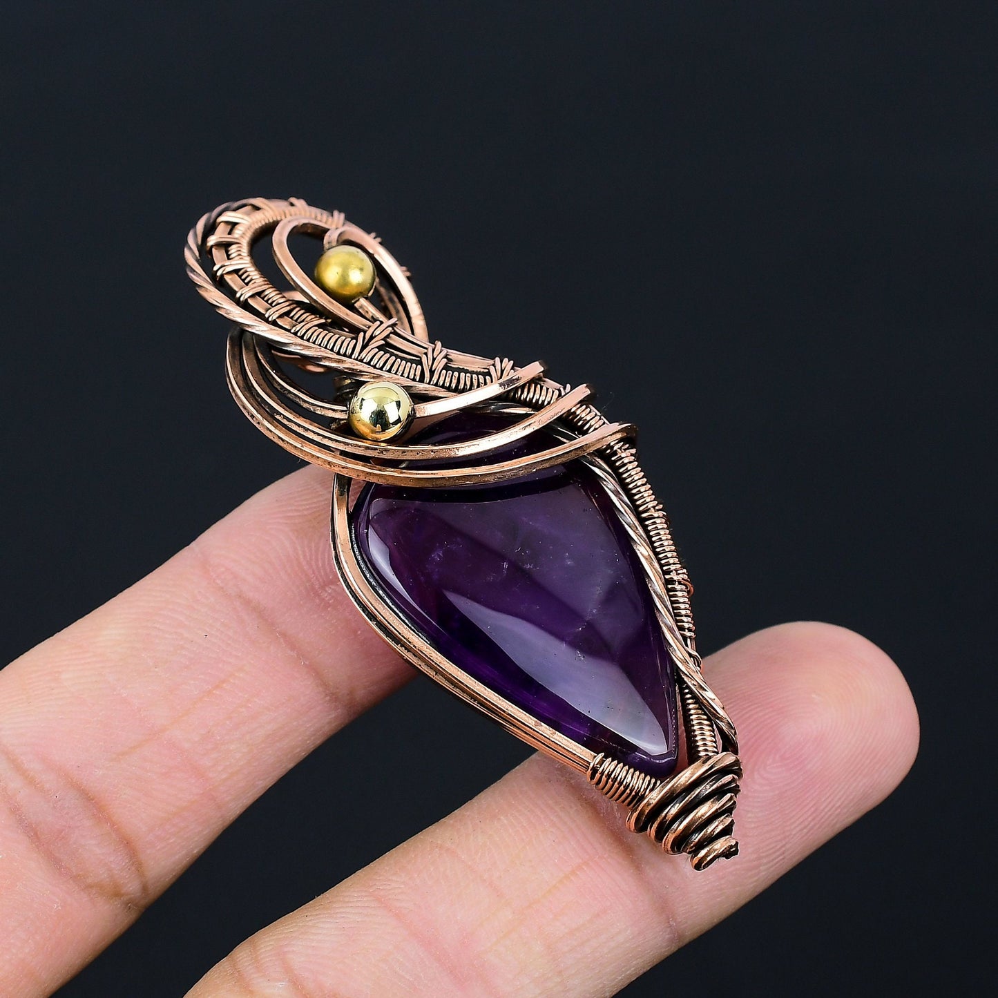 Purple Amethyst Gemstone Pendant