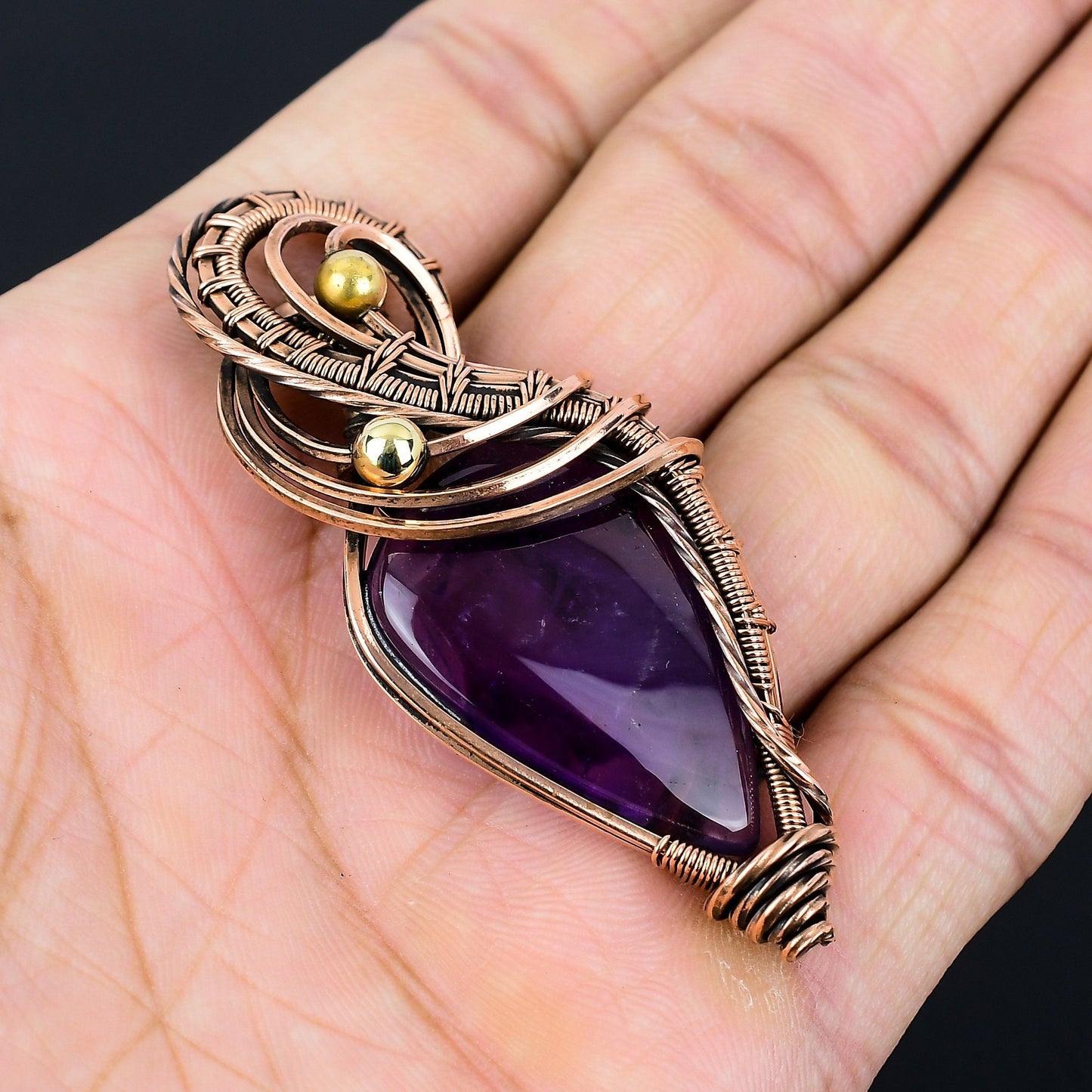 Purple Amethyst Gemstone Pendant