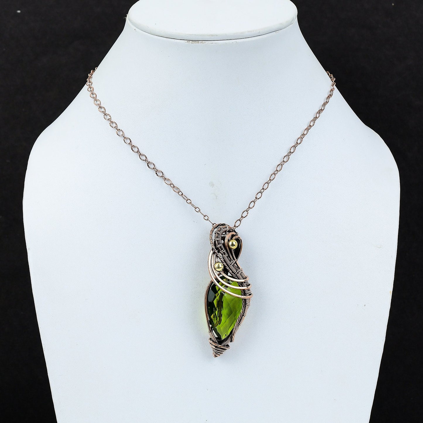 Green Peridot Gemstone Pendant