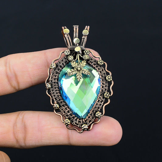 Rainbow Mystic Topaz Gemstone Pendant