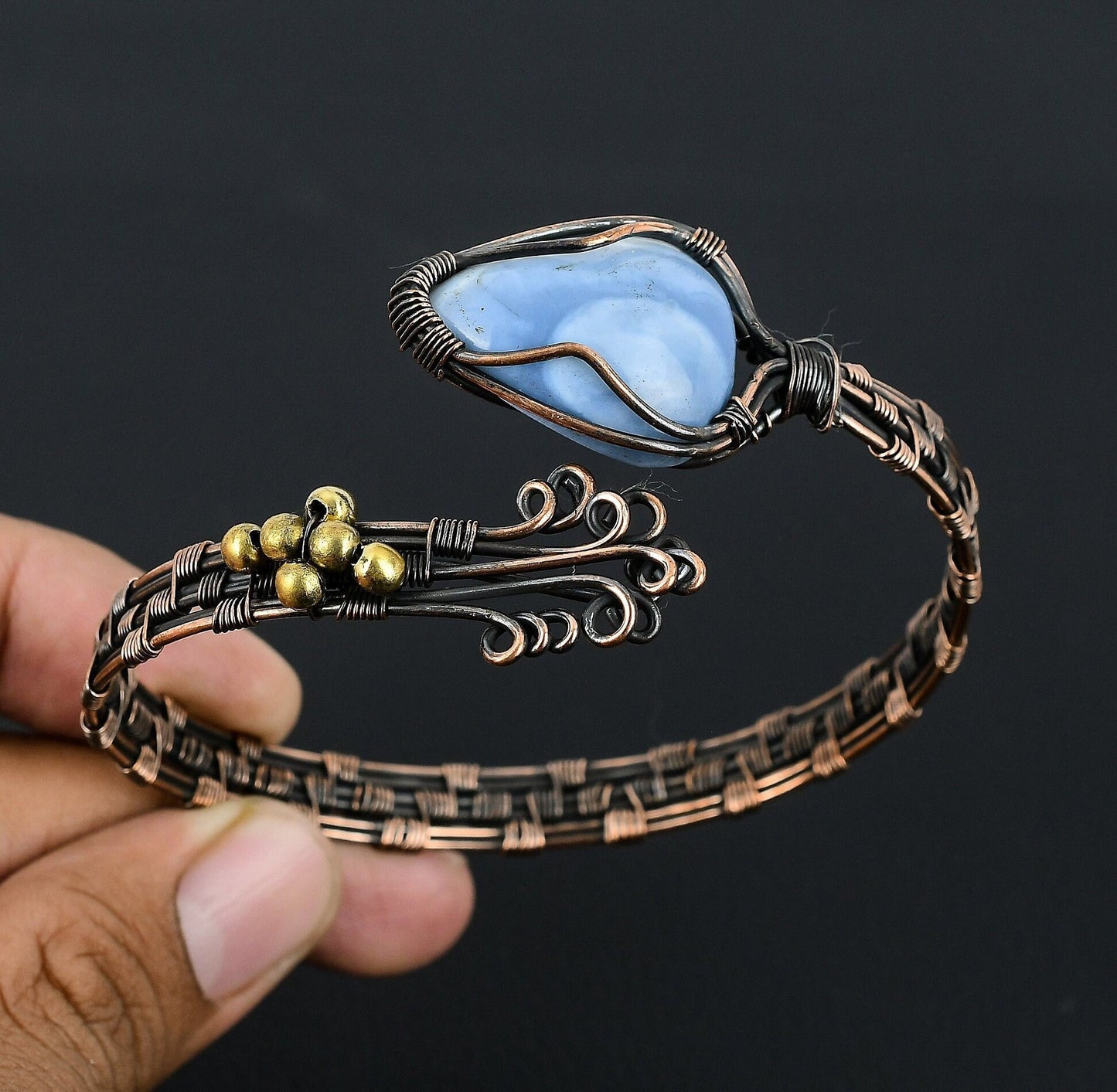 Blue Opal Gemstone Bracelet