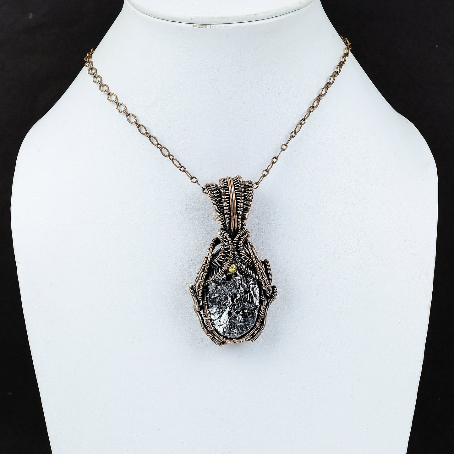 Black Shungite Gemstone Pendant