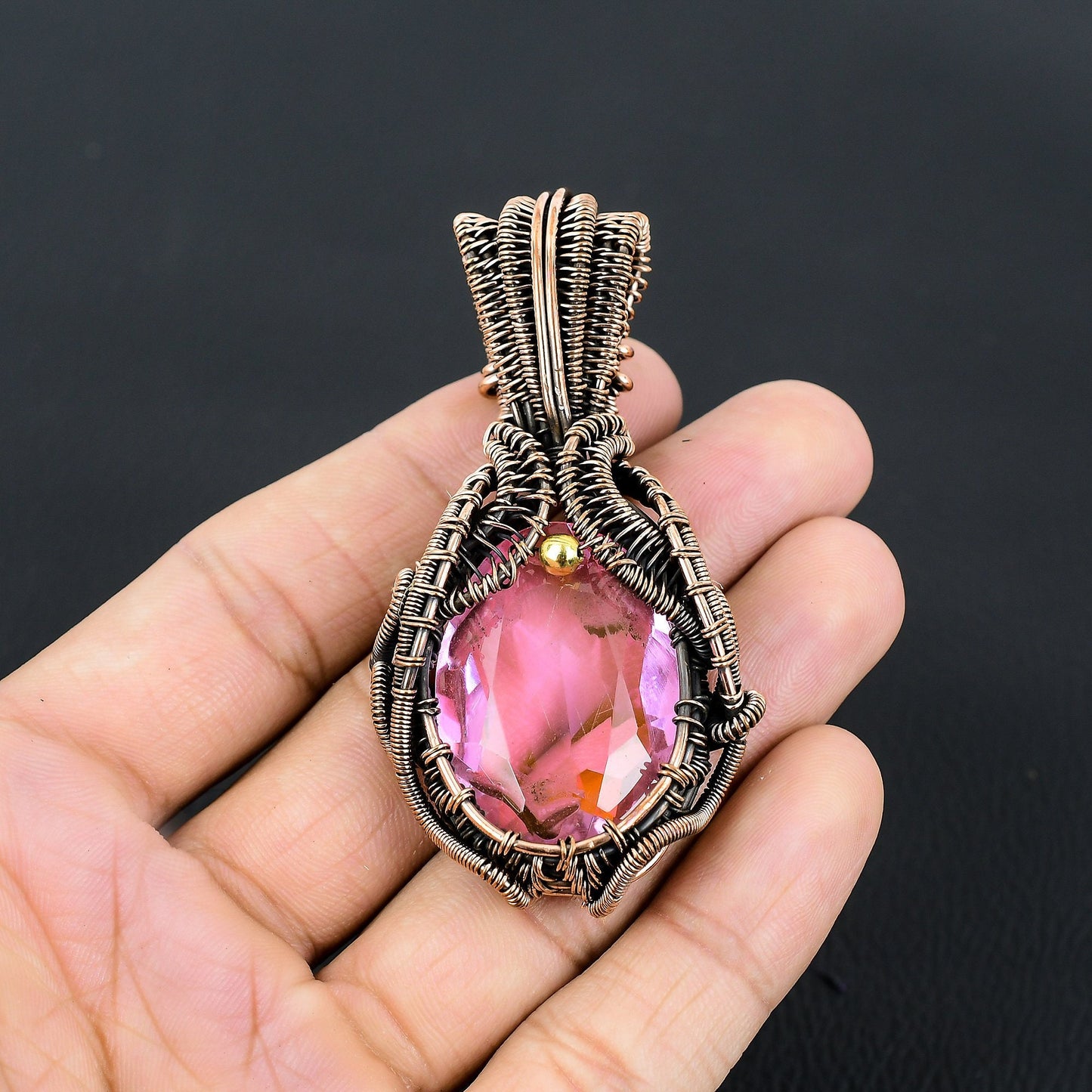 Pink Kunzite Gemstone Pendant