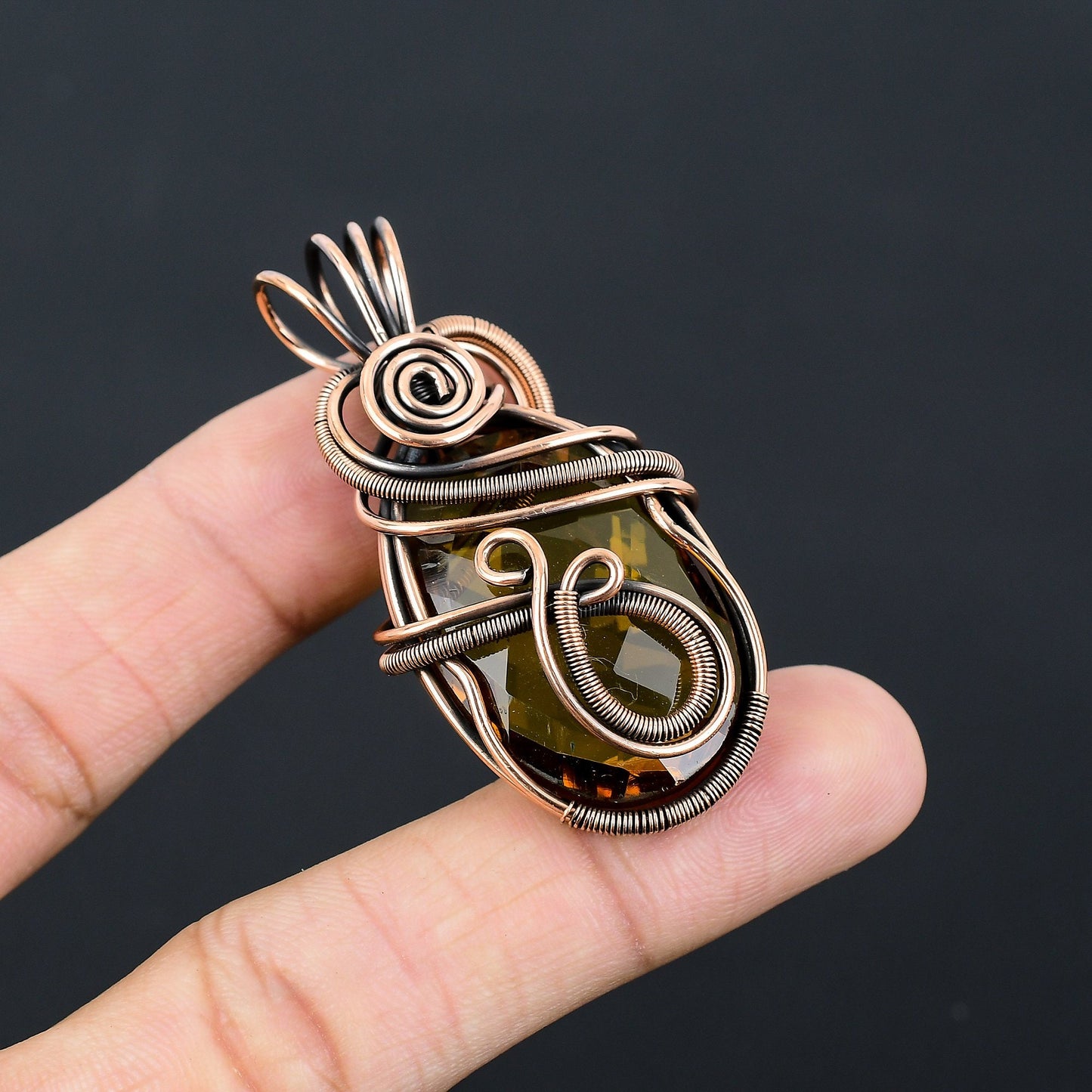 Yellow Citrine Gemstone Pendant