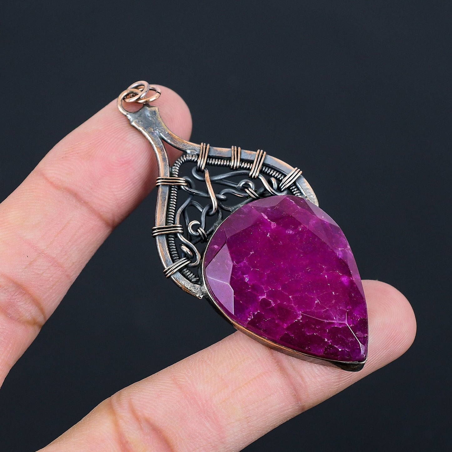 Red Ruby Gemstone Pendant