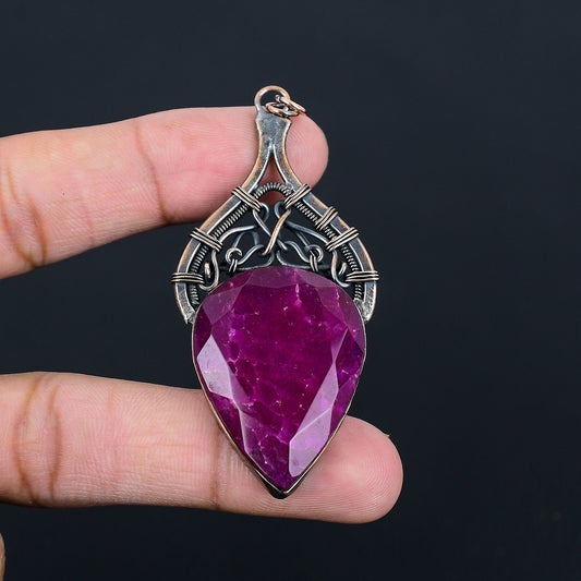 Red Ruby Gemstone Pendant