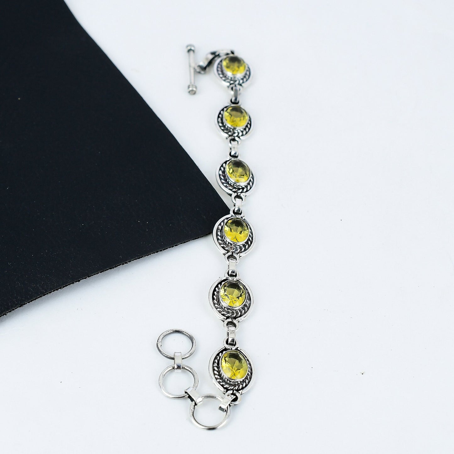 Yellow Citrine Gemstone Bracelet