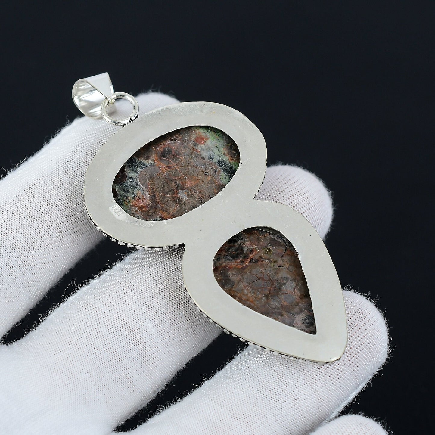 Sterling Silver Dinosaur Bone Pendant