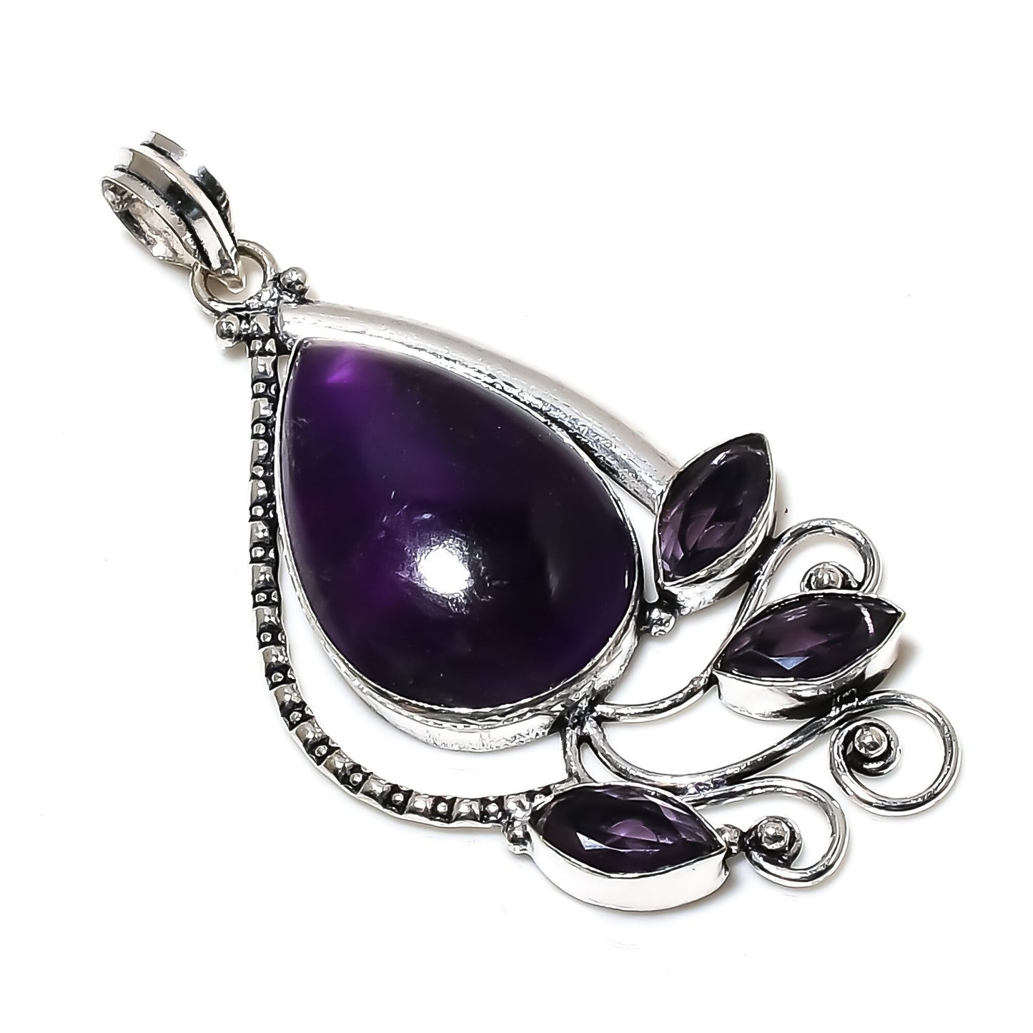 Purple Amethyst Gemstone Pendant