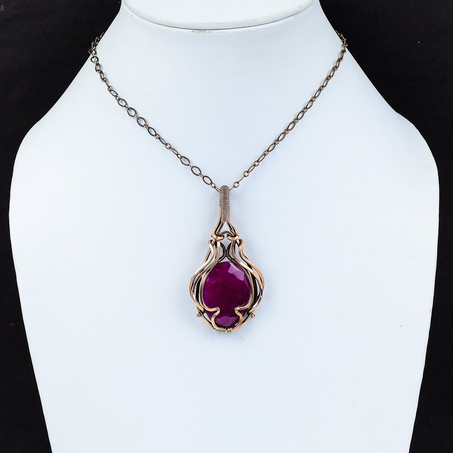 Kashmiri Red Ruby Gemstone Pendant