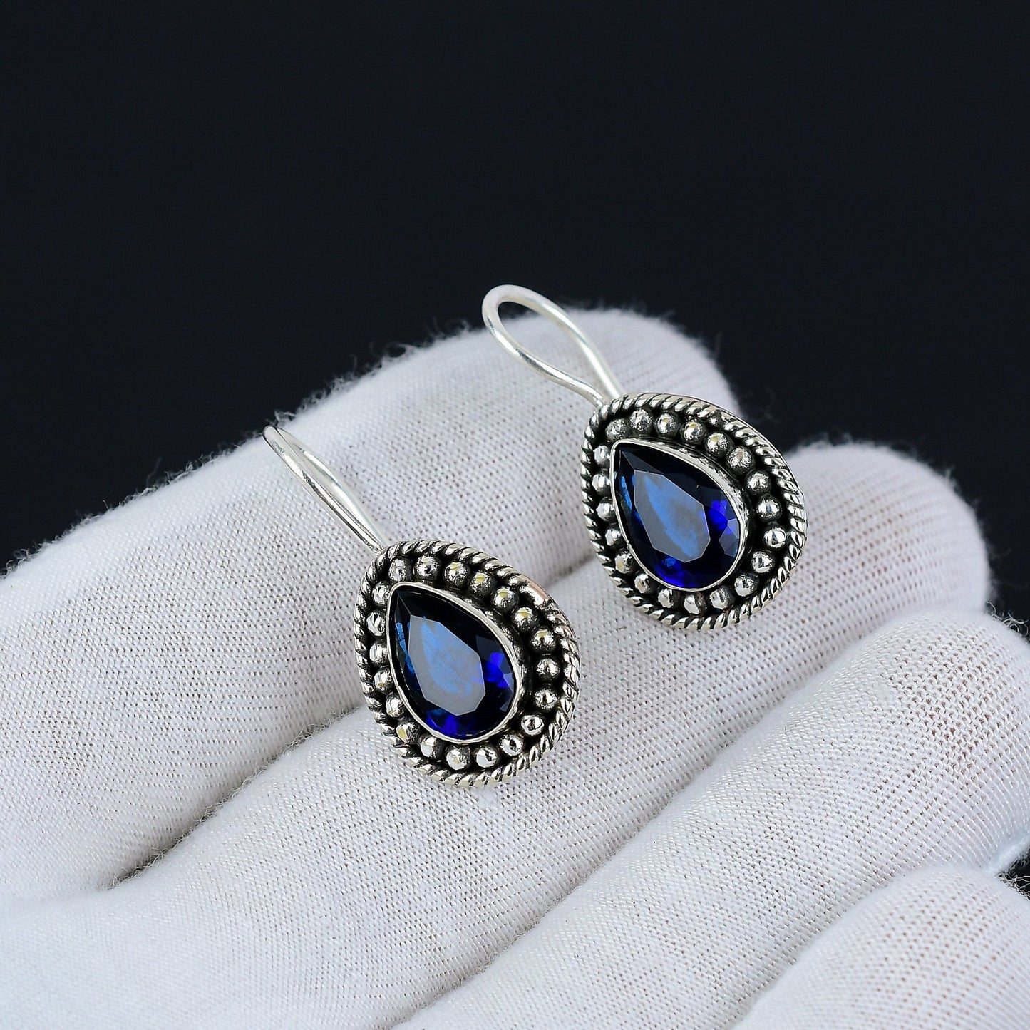 London Blue Topaz Sterling Silver Earrings