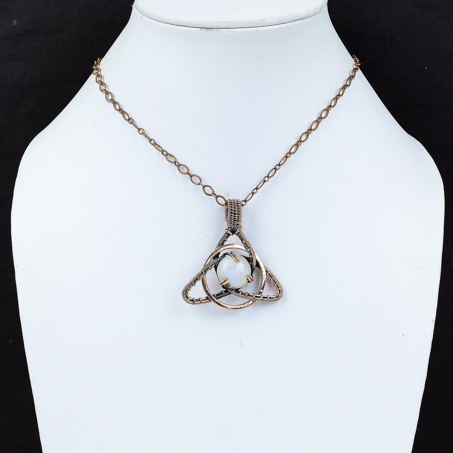 Rainbow Moonstone Gemstone Pendant