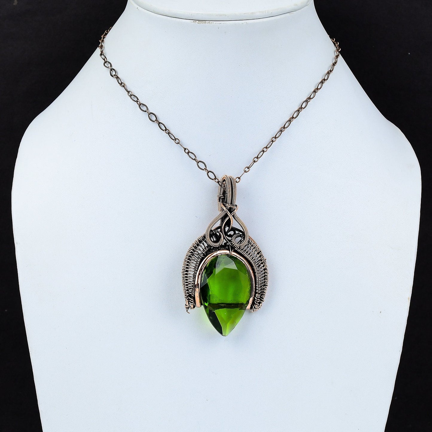 Green Peridot Gemstone Pendant