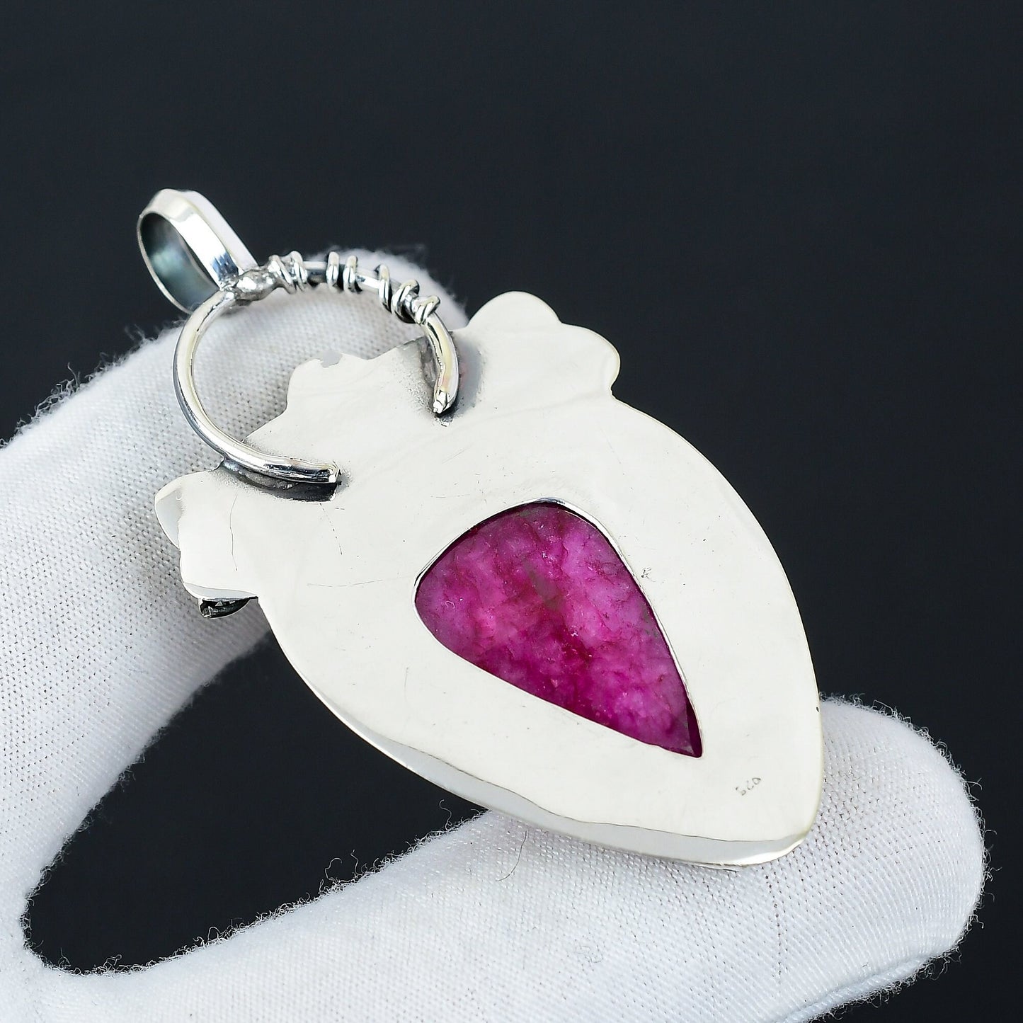 Red Ruby Gemstone Pendant